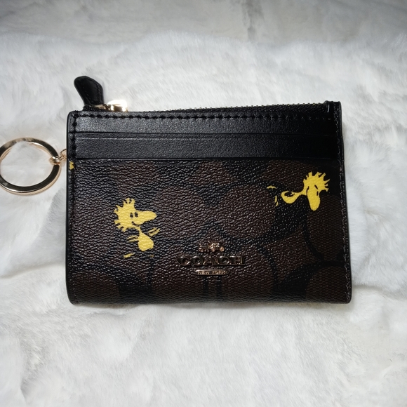 Leather Coach peanuts Woodstock coin purse - Picture 3 of 5